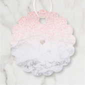 PixDezines Waterverf Blush Doop Dank u Bedankjes Labels (Achterkant)