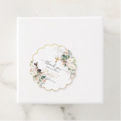 PixDezines waterverf blush roze rozen Baptisme Bedankjes Labels (In situ)