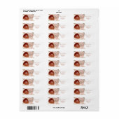 PixDezines Waterverf Blush Terra Cotta Abstract L Etiket (Full Sheet)