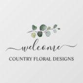 PixDezines Waterverf Eucalyptus Sprig Raamsticker (Vel)