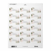 PixDezines Waterverf Floral Blush Pink Eucalyptus Etiket (Full Sheet)