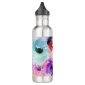 PixDezines Waterverf Flowers/Water Roos Waterfles (Links)