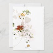 PixDezines Waterverf Herfst Garden Flowers Kaart (Achterkant)