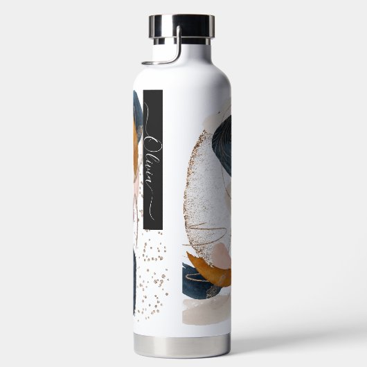 PixDezines Waterverf Moderne Abstracte regeling Waterfles (Rechts)