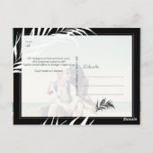 PixDezines Waterverf Palms, Sla de datum op Briefkaart (Achterkant)
