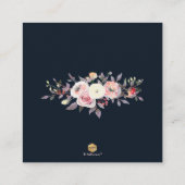 PixDezines Waterverf Pastel Rozen Informatiekaartje (Achterkant)