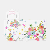 PixDezines Waterverf Ranunculus Bedankdoosjes (Uitgevouwen)