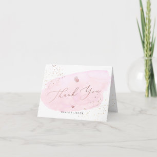 PixDezines Waterverf Roze Rose Gold Bedankt
