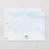 PixDezines Waterverf Shoreline Maid of Honor Kaart (Achterkant)