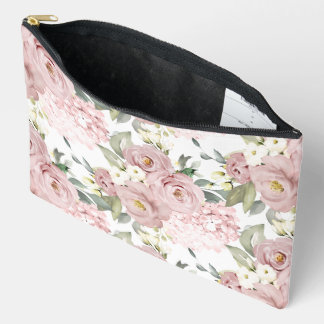 PixDezines Waterverf Stof Roze Crème Rozen Etui