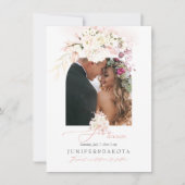 PixDezines Waterverf Stustroze rozen Hydrangea Save The Date (Voorkant)