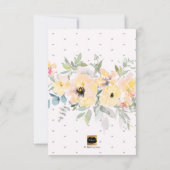 PixDezines Waterverf Tuin Rozen Baby shower Kaart (Achterkant)