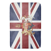 PIXDEZINES WATERVERF UNION JACK en INSIGNIA Badmat (Voorkant Verticaal)