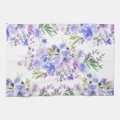 PixDezines Waterverf Zomer Bloemen Theedoek (Horizontaal)