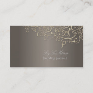 PixDezines Wedding Planner, titanium wervelingen Visitekaartje