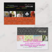 PixDezines weddingplanners/doe-het-zelf kleuren+le Visitekaartje (Voorkant / Achterkant)