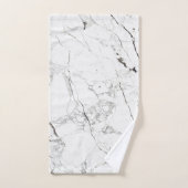 PixDezines White Marble Bad Handdoek (Handdoek)