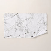 PixDezines White Marble Bad Handdoek (Handdoek)