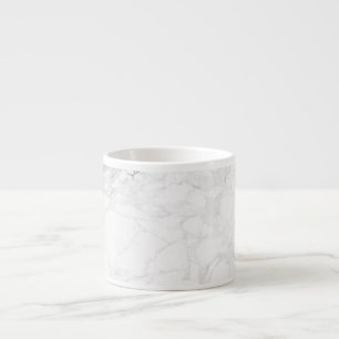 PixDezines WHITE MARBLE Espresso Kop