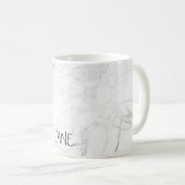 PixDezines WHITE MARBLE Koffiemok (Voorkant rechts)