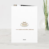 PixDezines White Orchid/DIY achtergrondkleur Kaart (Achterkant)