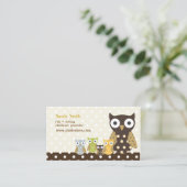 PixDezines Whoot's Daycare Visitekaartje (Staand voorkant)