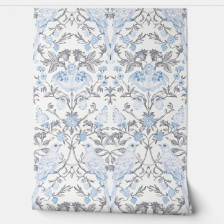 PixDezines William Morris Blauwe Aardbei Dief Behang