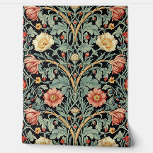 PixDezines  William Morris Bloemen Sinaasappel