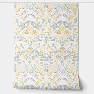 PixDezines William Morris Gele Aardbeiendief Behang