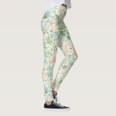 PixDezines William Morris Strawberry Thief Mint Leggings (Rechts)