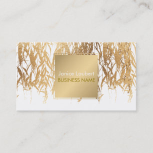 PixDezines Willow/Faux Gold Foil/DIY achtergrond Visitekaartje