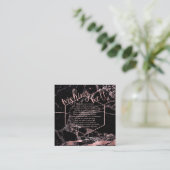 PixDezines Wishing Well/Marble/Black+Roos Gold Informatiekaartje (Staand voorkant)