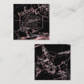 PixDezines Wishing Well/Marble/Black+Roos Gold Informatiekaartje (Voorkant / Achterkant)