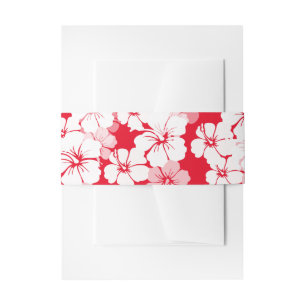 PixDezines witte hibiscus/DIY achtergrondkleur Uitnodigingen Wikkel