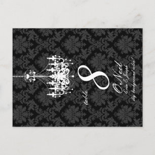 PixDezines Witte Kroonluchter + DIY achtergrondkle Briefkaart