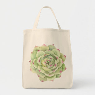 PixDezines Woestijnroos, Vetplantgroen Tote Bag