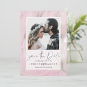 PixDezines Woestijnsteen Blush Roze Zilver Kaart (Staand voorkant)