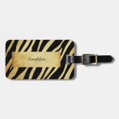 PixDezines  zebra Bagagelabel (Voorkant horizontaal)