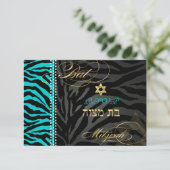 PixDezines Zebra RSVP Bat mitzvah/do-it-yourself C (Debout devant)