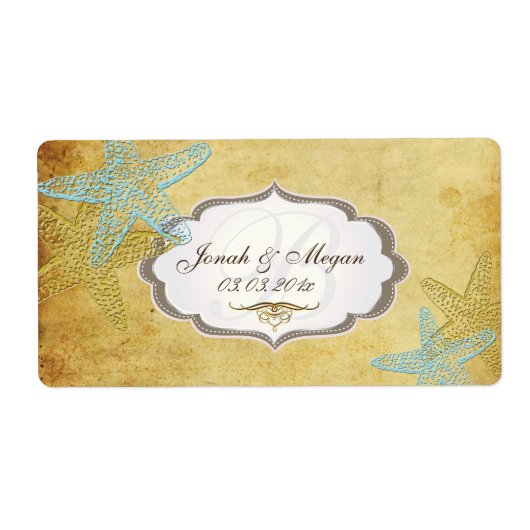 PixDezines  zeesterren+4 label keuzes (Voorkant)