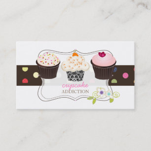 PixDezines zelfgemaakte cupcake Visitekaartje