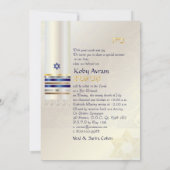 PixDezines zijden talk/Stijlvolle Bar Mitswa/goud Kaart (Achterkant)