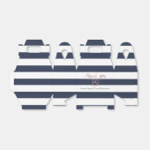 PixDezines zoete honingraat |Navy+White Stripes Bedankdoosjes (Uitgevouwen)