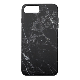 PixDezines ZWARTE MARBLE iPhone 8 Plus / 7 Plus Hoesje