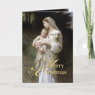 PixDezinves L'onschuld van Bougeureau schilderij Feestdagen Kaart