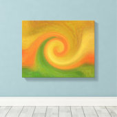 Pixel Abstract najaar wervelkolom Canvas Afdruk (Insitu (Houten vloer))