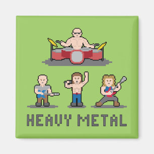 Pixel Aimant métallique lourd