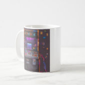 Pixel Arcade Console Controller Gamer Sticker Koffiemok (Voorkant links)