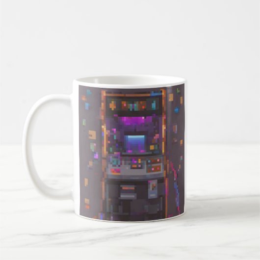 Pixel Arcade Console Controller Gamer Sticker Koffiemok (Links)