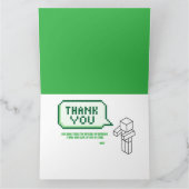 Pixel art Bâtiment vert plié Merci  (Intérieur)